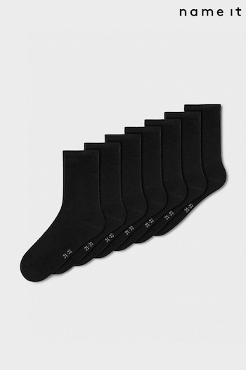 Name It Black Socks 7 Pack (Q95591) | £14