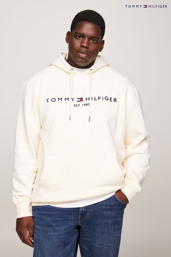 Tommy Hilfiger B&T Logo Cream Hoodie (Q95599) | £110