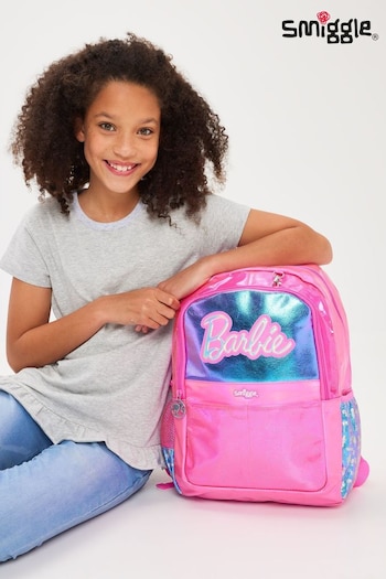 Smiggle Pink Barbie Play and Go Classic Backpack (Q95625) | £48