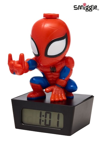 Smiggle Black Spider-Man Projector Clock (Q95628) | £28
