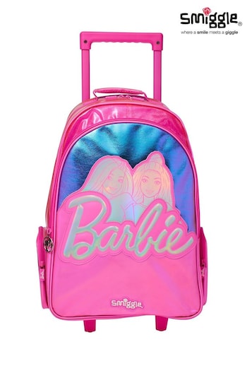Smiggle Pink Barbie Light Up Trolley Backpack (Q95638) | £60