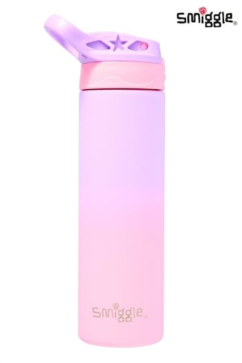 Smiggle Pink Powder Insulated Stainless Steel Flip Drink Bottle 520ml (Q95652) | £17