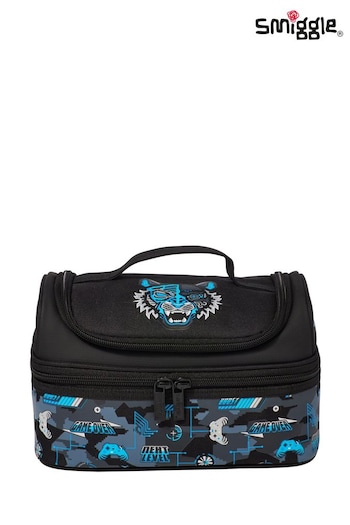 Smiggle Black Hi There Double Decker Lunchbox (Q95658) | £20
