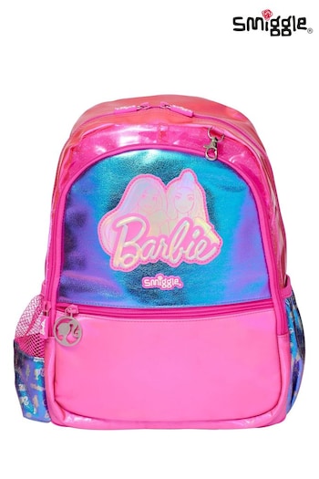 Smiggle Pink Barbie Play and Go Junior Character Hoodie Backpack (Q95672) | £37