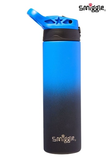 Smiggle Blue Powder Insulated Stainless Steel Flip Drink Bottle 520ml (Q95678) | £16.50