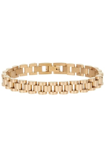 Luv Aj Gold Tone The Timepiece Bracelet (Q95727) | £75