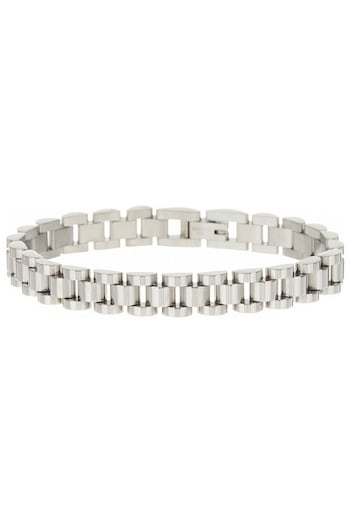 Luv Aj Silver Tone The Timepiece Bracelet (Q95728) | £75