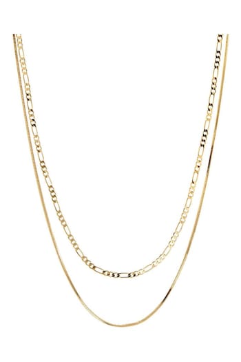Luv Aj Gold Tone The Cecilia Chain Necklace (Q95774) | £50