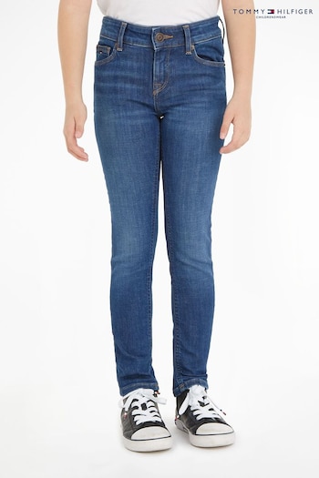 Tommy Hilfiger Blue Nora Dark Wash 4-14 Jeans (Q95826) | £45 - £55