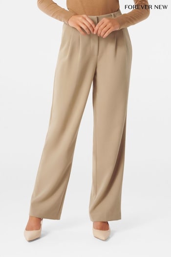 Forever New Nude Danielle Straight Leg Trousers Says (Q95860) | £60