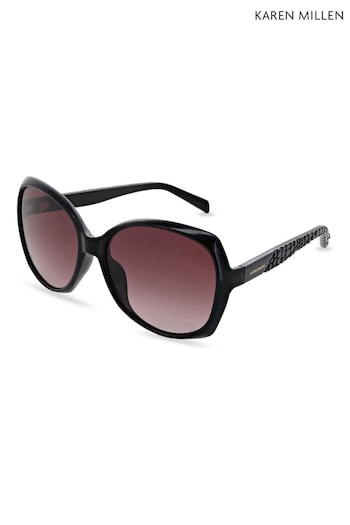 Karen Millen Black Sunglasses virgil (Q95936) | £75