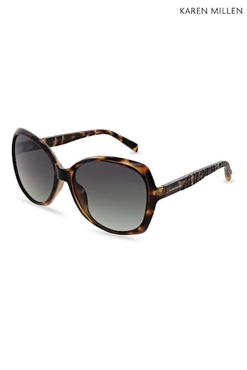 Karen Millen Brown Sunglasses Cat-Eye (Q95955) | £75