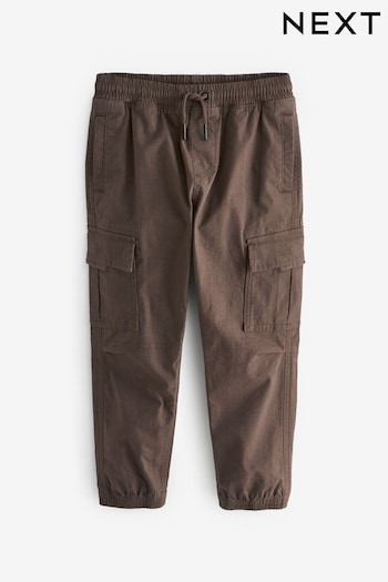 Brown Cargo silk Trousers (3-16yrs) (Q96132) | £18 - £23