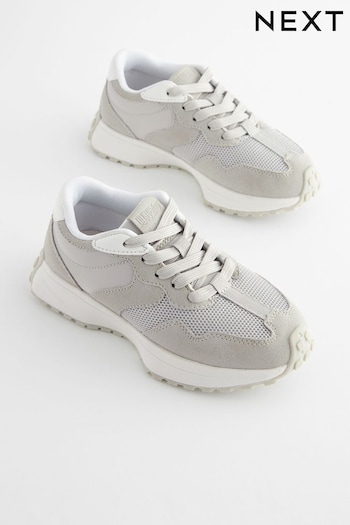 Grey Lace-Up Chunky Trainers (Q96174) | £25 - £32