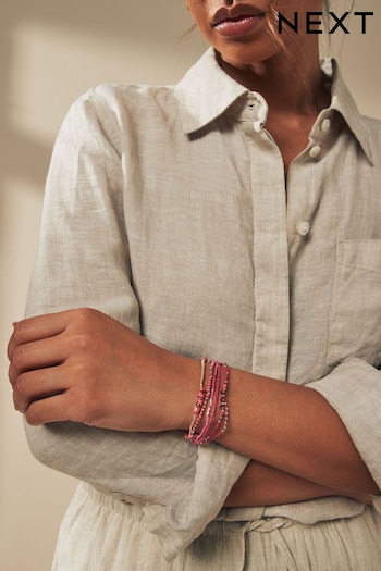 Pink Beaded Bracelet (Q96184) | £14
