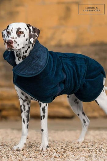 Lords and Labradors Blue Dog Drying Coat (Q96217) | £40 - £55