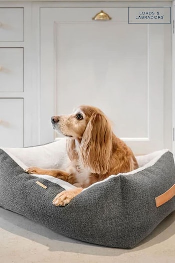 Lords and Labradors Grey Essentials Herdwick Dog Box Bed (Q96219) | £60 - £80