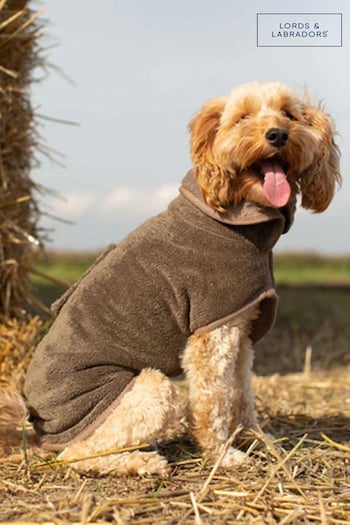 Lords and Labradors Brown Dog Drying Coat (Q96220) | £40 - £55