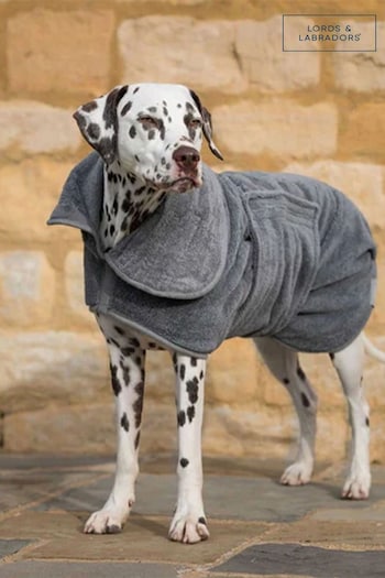 Lords and Labradors Grey Dog Drying Coat (Q96231) | £40 - £55