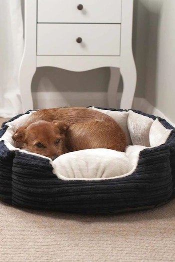 Lords and Labradors Blue Essentials Round Dog Bed (Q96238) | £65 - £125