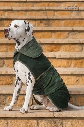 Lords and Labradors Green Dog Drying Coat (Q96249) | £40 - £55