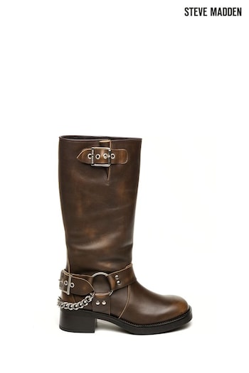Steve Madden Beau-C Brown Boots (Q96362) | £220