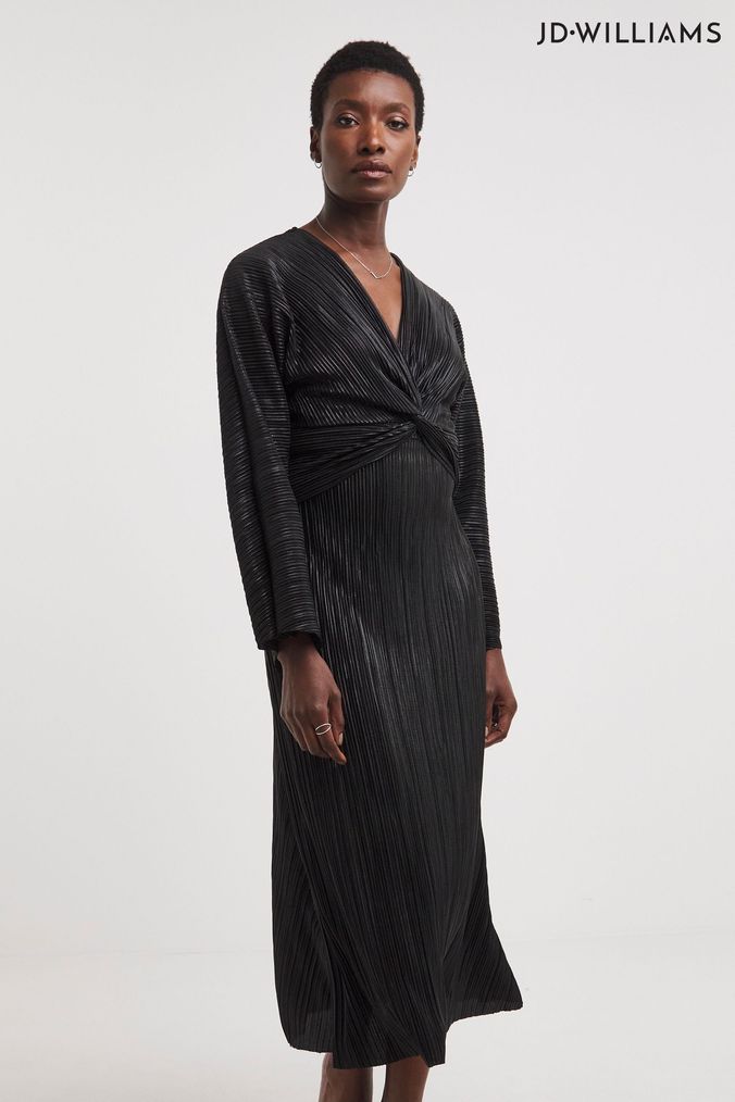 Buy Women s Black JD Williams Wrap Occasionwear Dresses Online