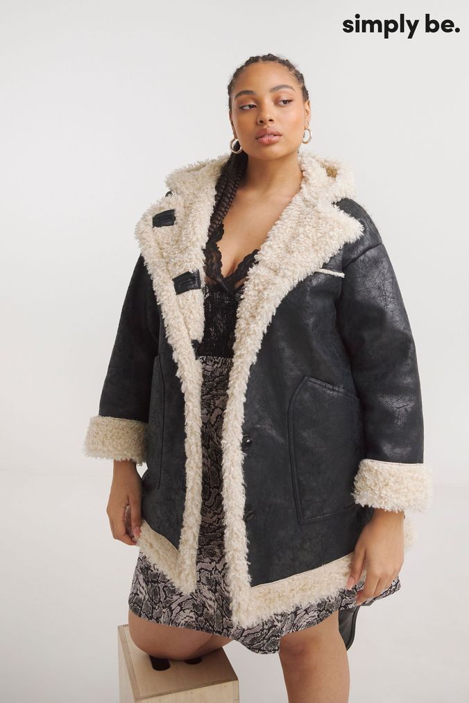 Simply be clearance aviator jacket