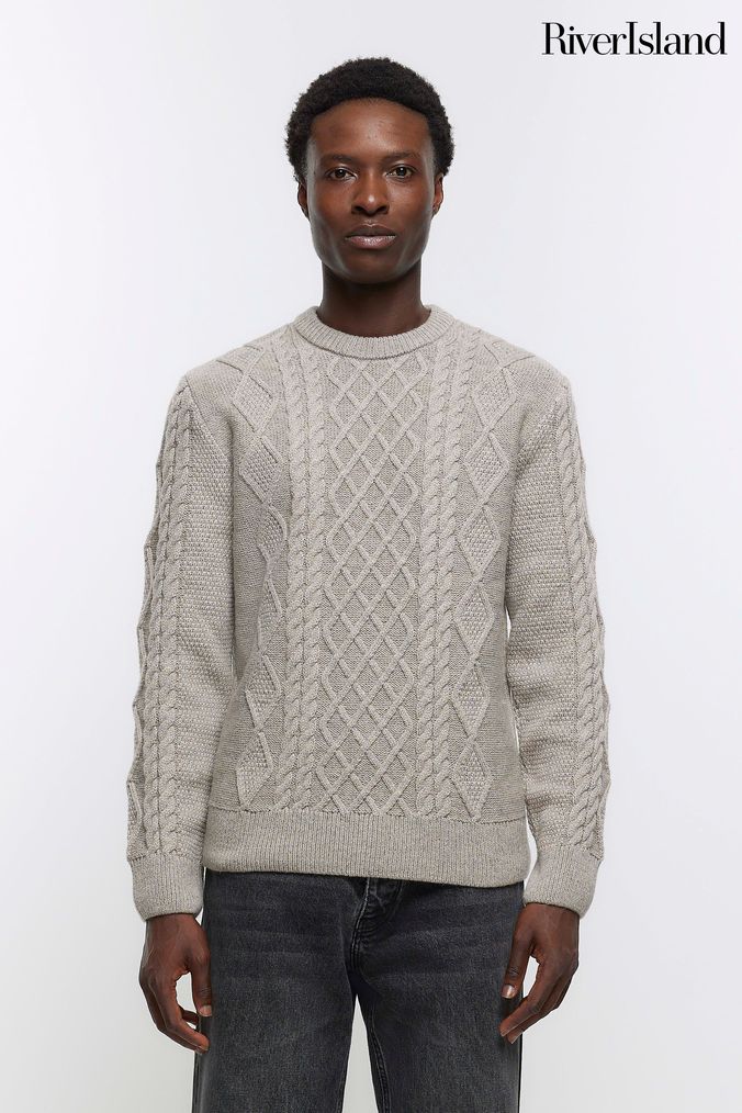 Heavy knit deals jumper mens