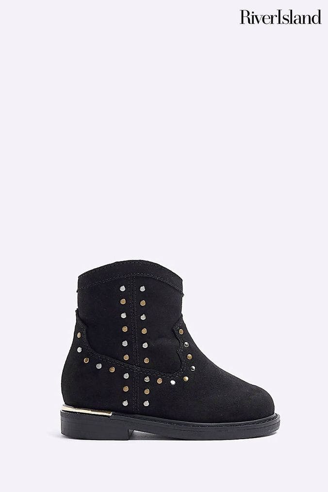 Next girls black boots clearance