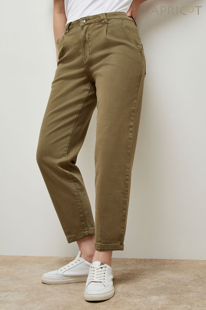 Womens khaki cropped jeans sale