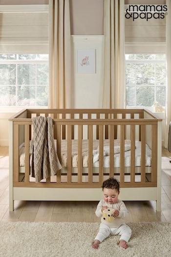 Mamas & Papas Cream Harwell Cot Bed Cashmere (Q96624) | £499