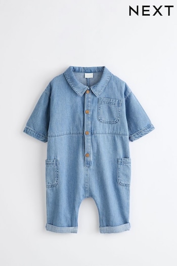 Denim Baby 100% Cotton Romper (0mths-2yrs) (Q96697) | £13 - £15