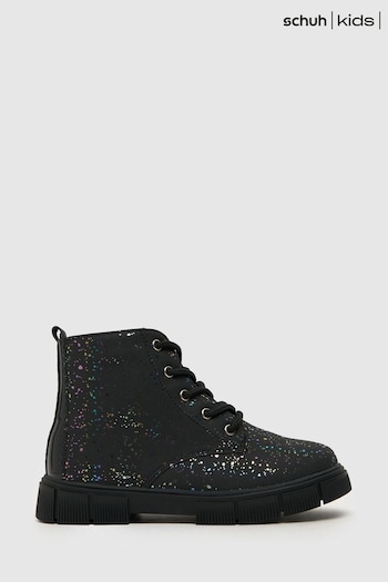 Schuh Chant Speckle Black Boots (Q96712) | £32