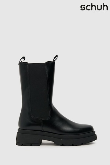 Schuh August High Cut Chelsea Black Boots (Q96725) | £85