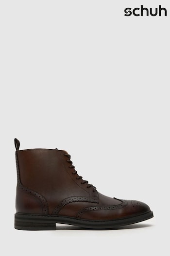 Schuh Draco Brogue Brown Boots (Q96729) | £75