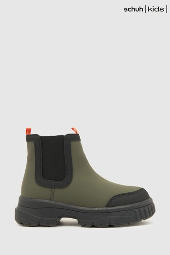 Schuh Green Cloudy Chelsea Boots (Q96730) | £33