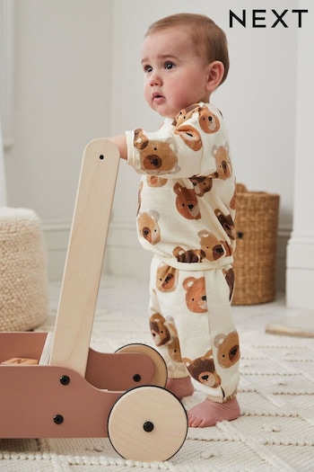 Neutral Bear Sweatshirt and Joggers Baby Set (Q96883) | £11 - £13