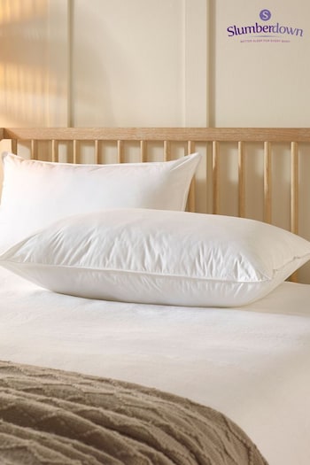 Slumberdown Medium Support Duck Feather White Pillow (Q97056) | £28