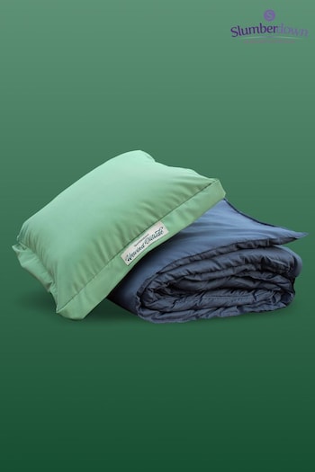 Slumberdown Green Unwind Outside Outdoor 2 in 1 Blanket Green Cushion (Q97061) | £30
