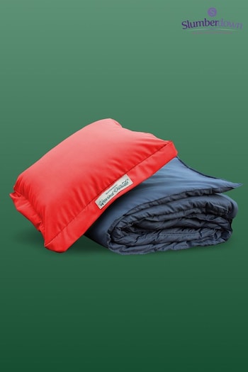 Slumberdown Orange Unwind Outside Outdoor 2 in 1 Blanket Orange Cushion (Q97075) | £30