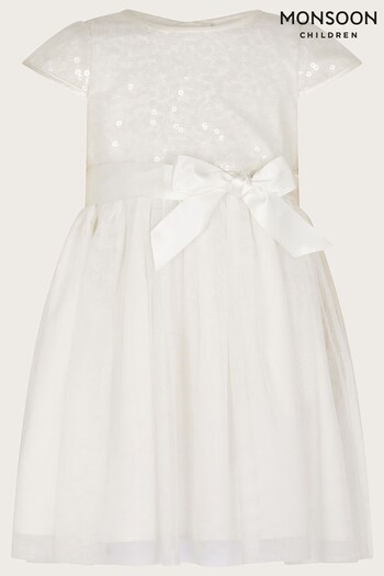 Monsoon Baby Natural Truth Sequin Dress (Q97345) | £36 - £39