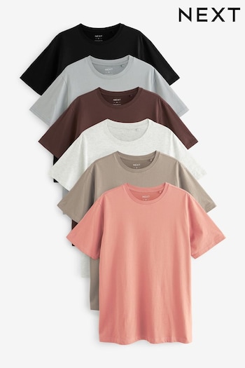 Neutrals Colour Mix T-Shirts direction 6 Pack (Q97348) | £45