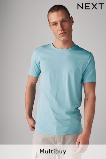 Blue Light Slim Essential Crew Neck T-Shirt (Q97374) | £8