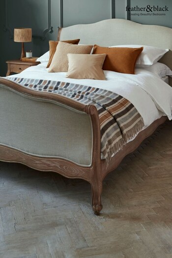 Feather & Black Weathered Oak Annecy Bed (Q97379) | £1,800 - £2,000
