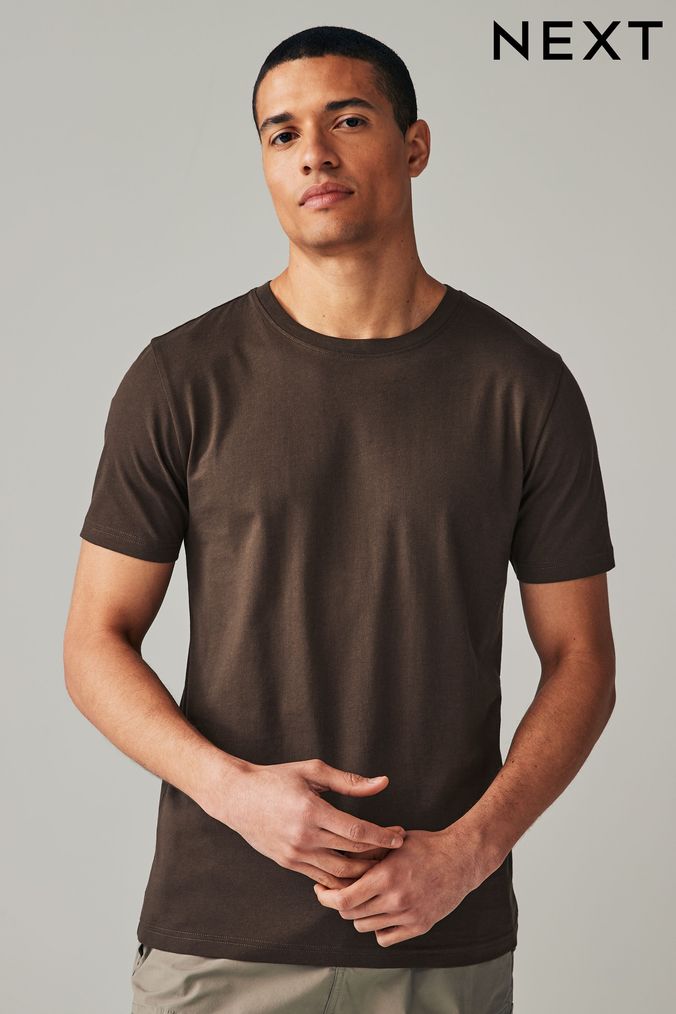 Men s Brown T Shirts Chocolate Brown T Shirts Next