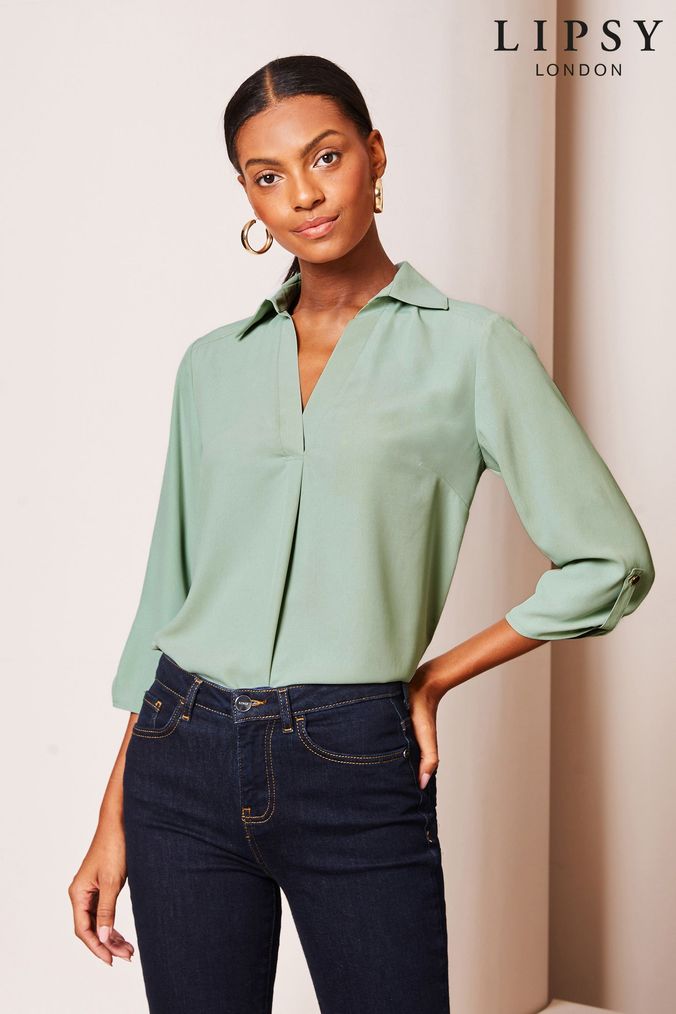 Mint green blouse outlet