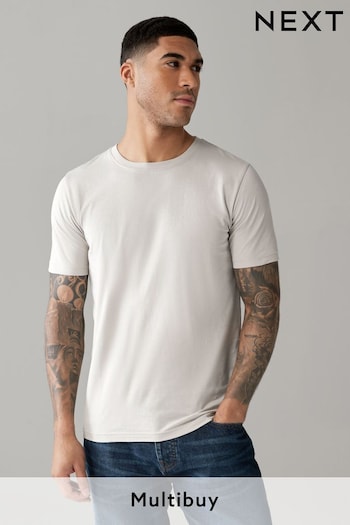 Neutral Slim Essential Crew Neck T-Shirt (Q97393) | £8