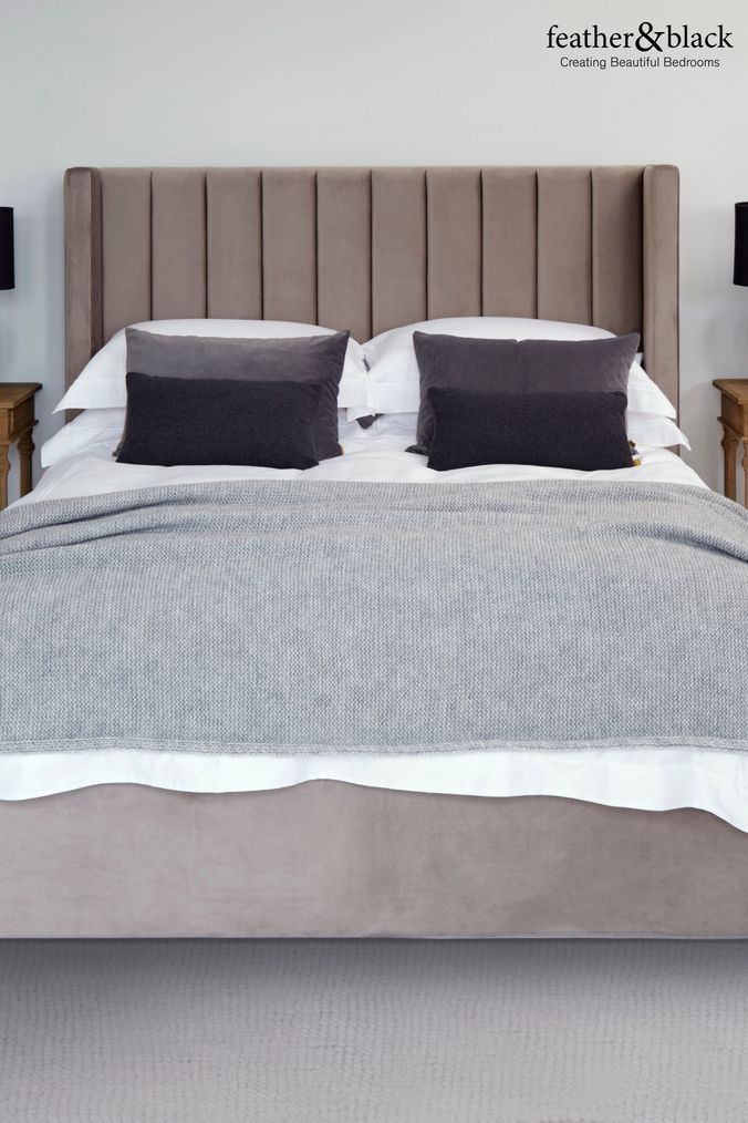Feather and black hot sale beds