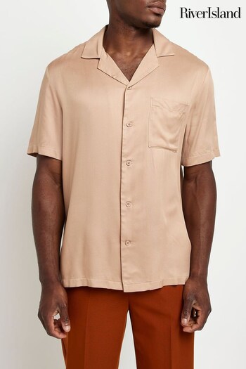 River Island Natural Short Sleeves Shirt (Q97411) | £28